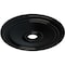 Ekena Millwork Diane Ceiling Medallion (Fits Canopies up to 6 1/4"), 24"OD x 3 5/8"ID x 1 1/4"P, Black Pearl CM24DIBPS - alternate 4